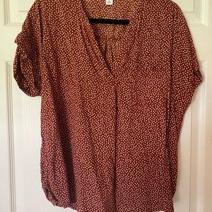 Old Navy Dotted Blouse